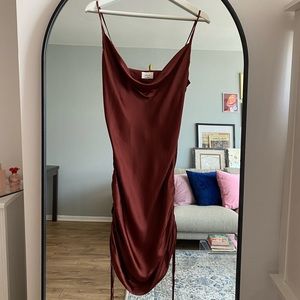 Aritzia Burgundy Mini Dress